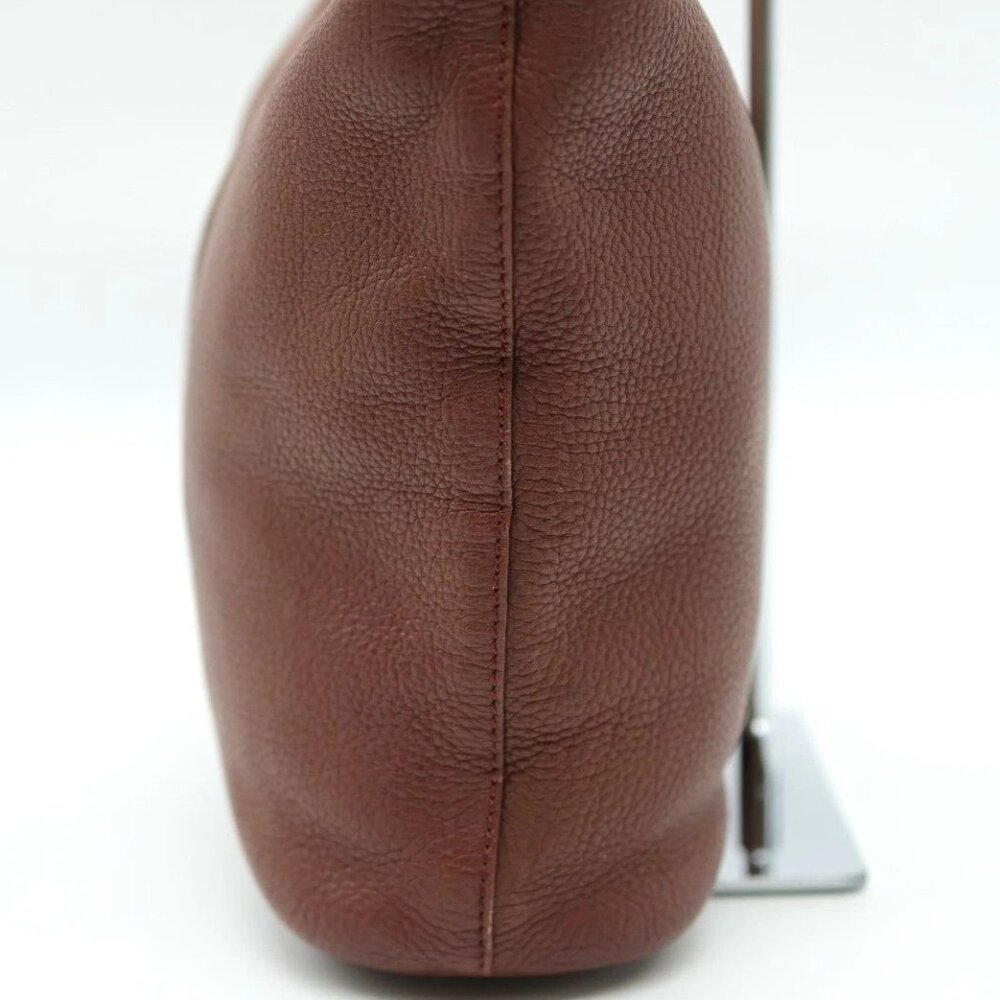 BURBERRY shoulder bag brown leather check authentic - Picture 5 of 16